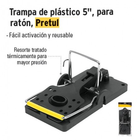 Trampa de Plástico 5" para Ratón PRETUL