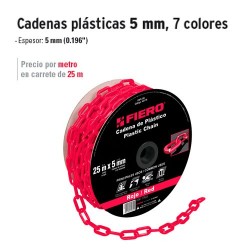 Cadenas Plásticas 5 mm FIERO