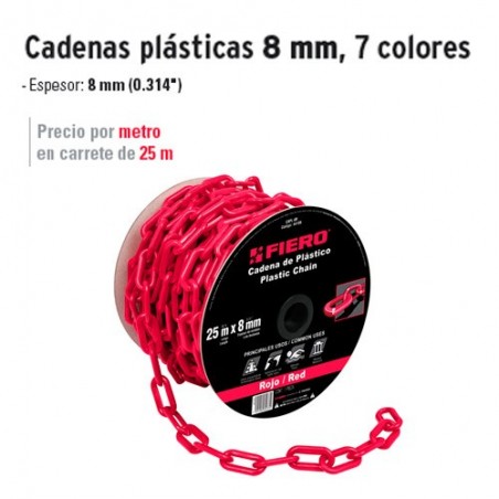 Cadenas Plásticas 8 mm FIERO