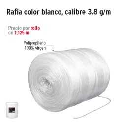 Rafia Color Blanco Calibre 3.8 g/m