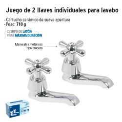 Juego de Llaves Individuales para Lavabo FOSET