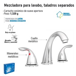 Mezcladora para Lavabo Taladros Separados FOSET