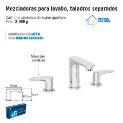 Mezcladoras para Lavabo Taladros Separados FOSET