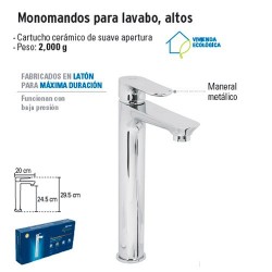 Monomando Para Lavabo Alto FOSET